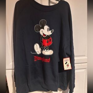 Disneyland Navy Mickey Mouse Sweater - NWT!!
